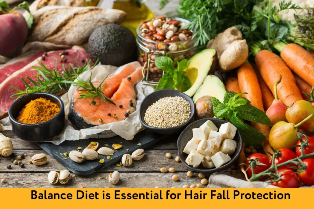 Balance Diet is Essential for Hair Fall Protection