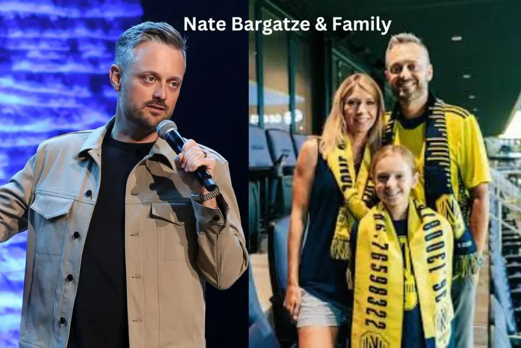 Nate Bargatze with family