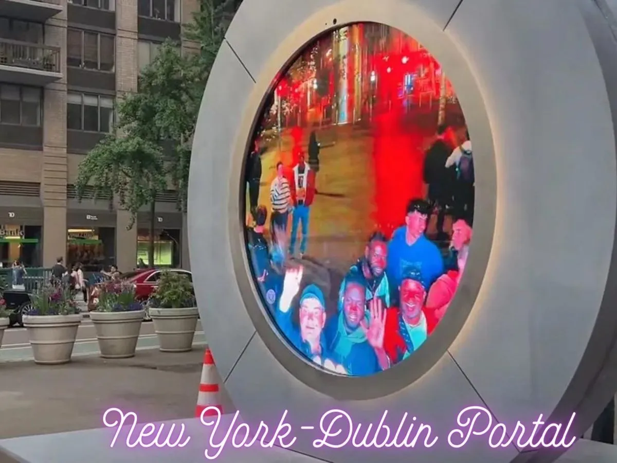 New York-Dublin Portal Reopens