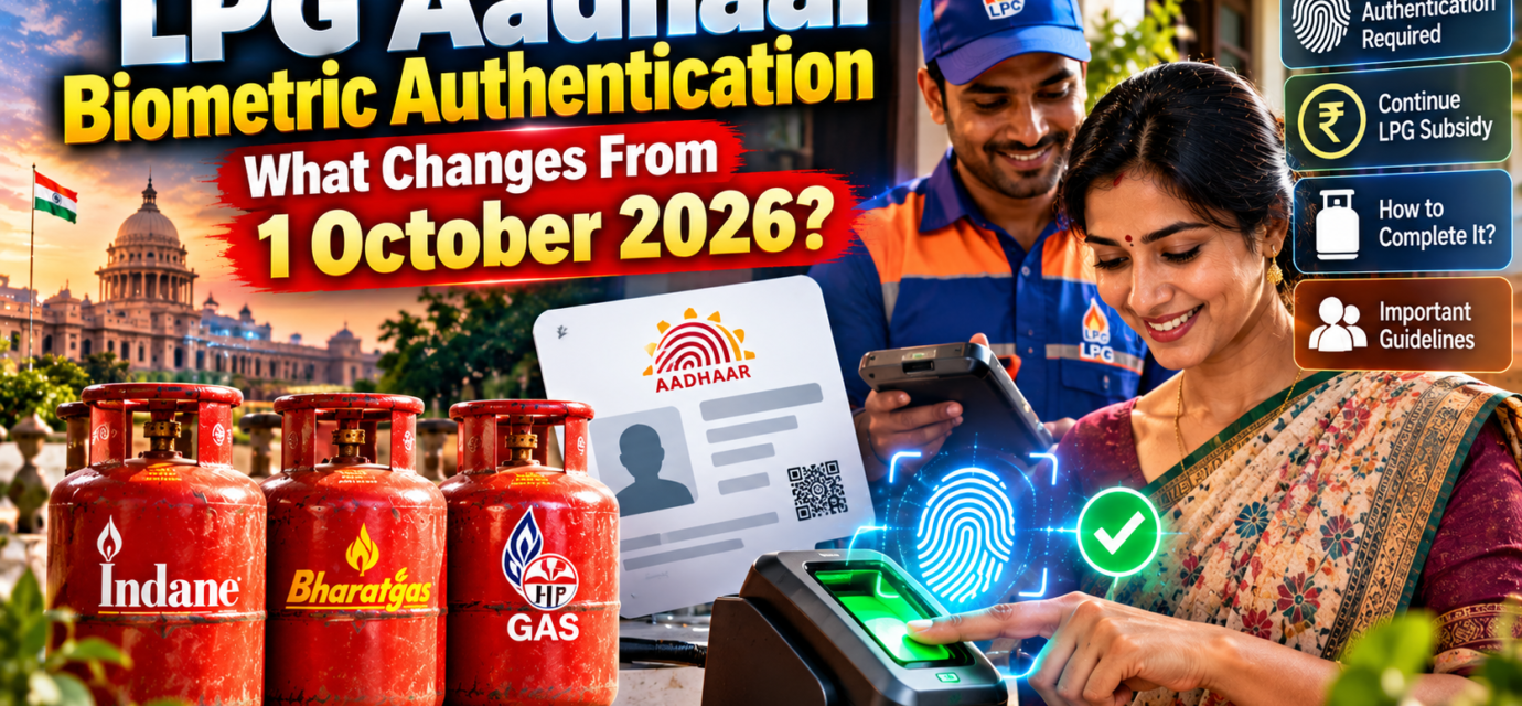 LPG Aadhaar biometric authentication 2026