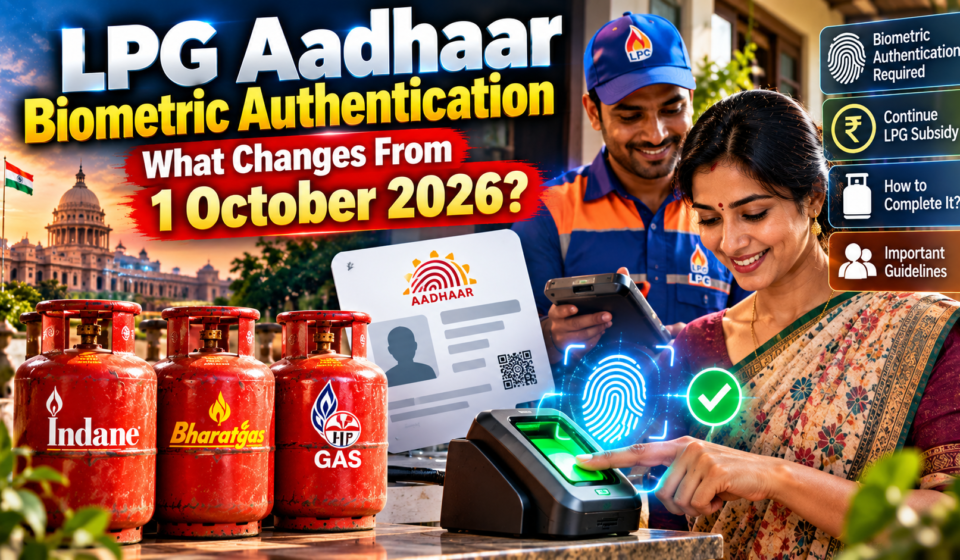 LPG Aadhaar biometric authentication 2026