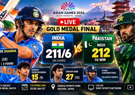 India vs Pakistan Asian Games Final LIVE