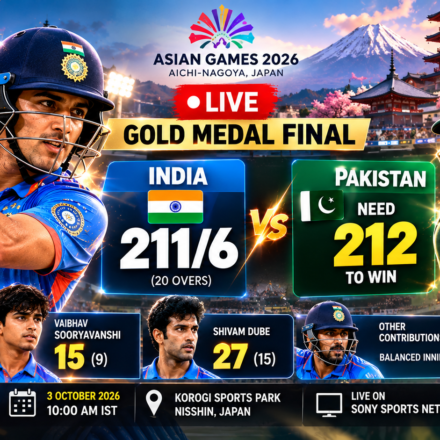 India vs Pakistan Asian Games Final LIVE