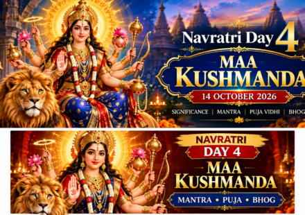 Maa Kushmanda with her divine radiance and lion for Navratri Day 4, 14 October 2026