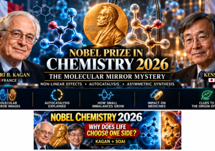 NOBEL PRIZE IN CHEMISTRY 2026 THE MOLECULAR MIRROR MYSTERY Henri Kagan • Kenso Soai • Chirality • Autocatalysis