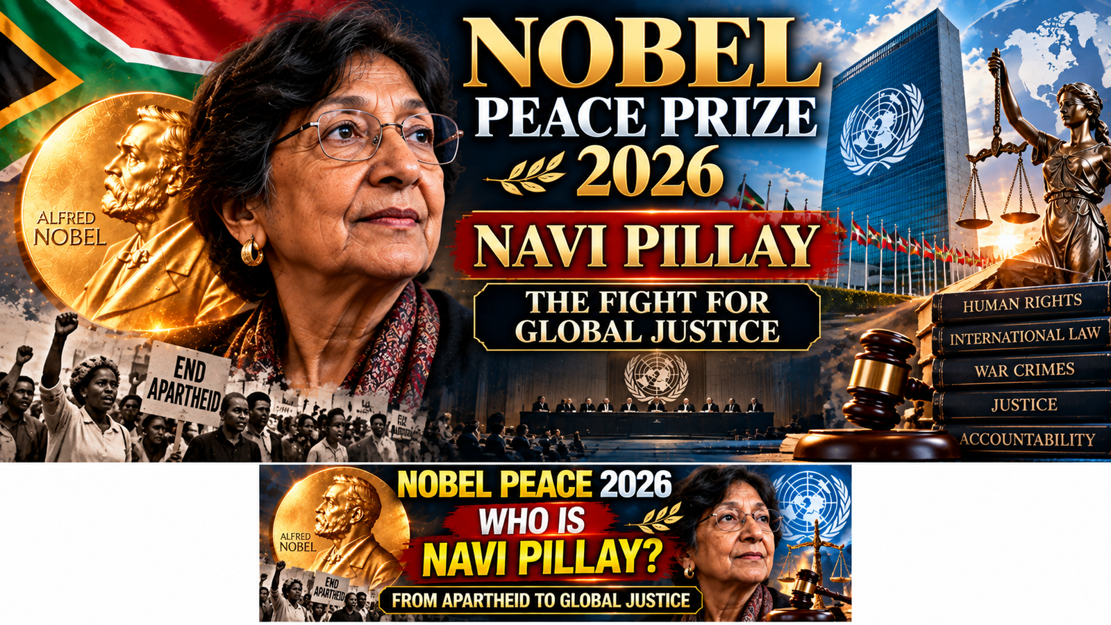 Navi Pillay Nobel Peace Prize 2026 winner and her journey from apartheid-era South Africa to international justice