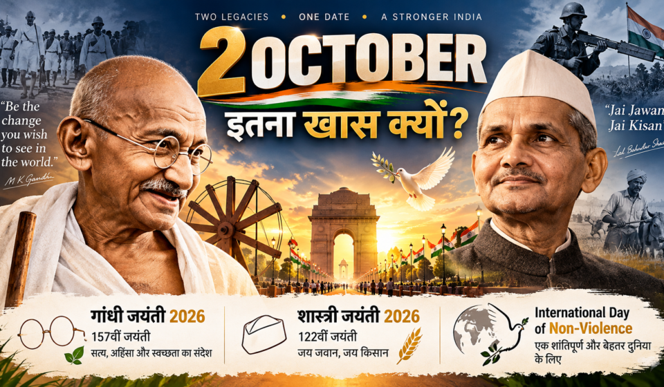 Gandhi Jayanti 2026 and Lal Bahadur Shastri Jayanti 2026 on 2 October